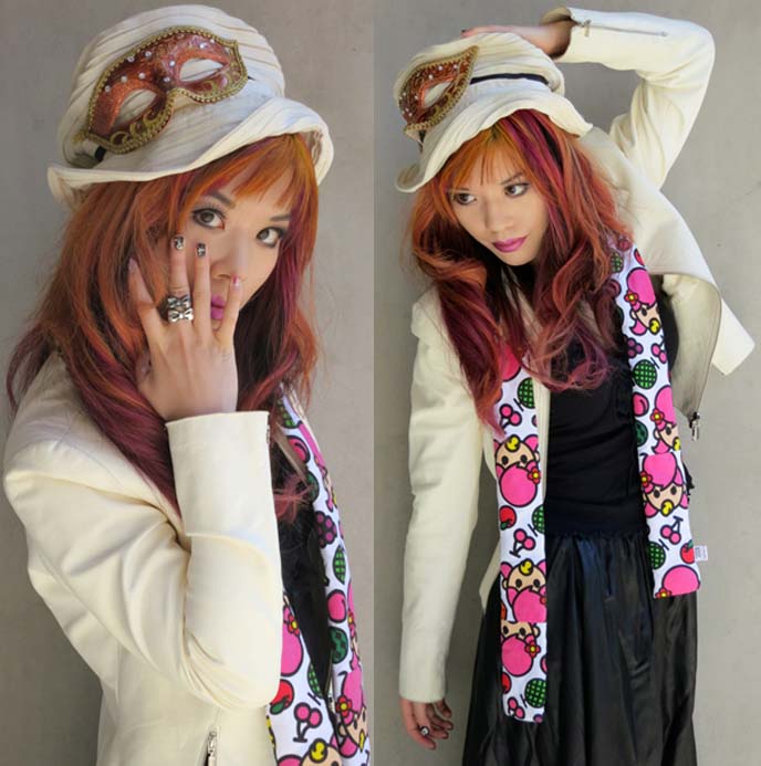 bros products, a bros products, hong kong cute characters, FASHION BLOG OUTFIT POST: BESTY GIRLS CLUB BOW RINGS. ASYMMETRICAL HEM SKIRT, PINK RAINBOW HAIR, KAWAII EYES. tokyo street style, 原宿, gothic lolita fashion 2012, japanese streets, sweet lolita jewelry, lolita clothes for sale, cute rings, friendship rings, best friend jewelry, ribbon silver ring, gothic lolita bible, ゴシック&ロリータバイブル, ゴスロリ, lolita photos, fashion blogger model, japanese big eyes, japan makeup tutorial, dyed hair cool hairstyles, goth punk hair, stomper goth boots, platform boots, lip service skirt, white leather jacket, venice mask