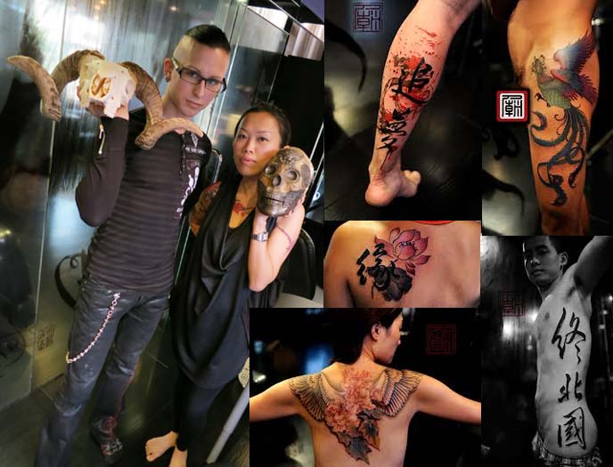 tattoo temple hong kong, joey Pang, calligraphy tattoos, chinese tattoo artist