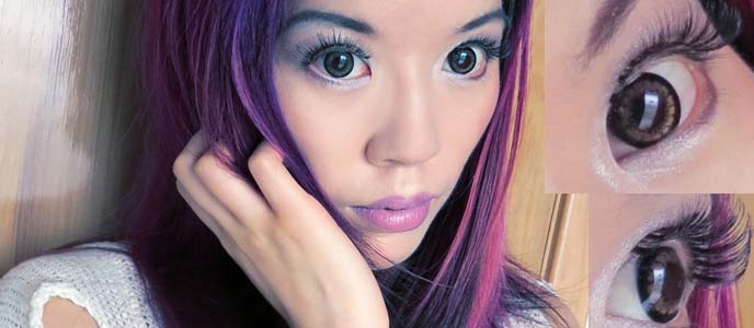 circle contact lens, GEO Bambi Princess Mimi Sesame Grey, colored contacts, novelty contact lens