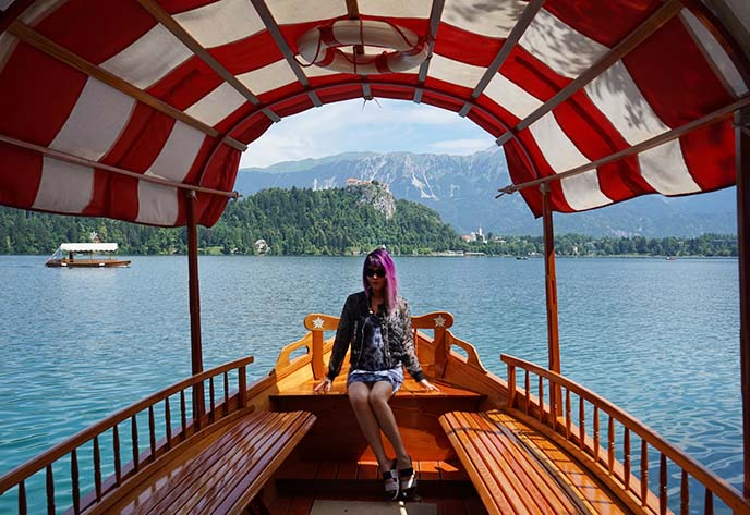 boat ride lake bled, slovenia