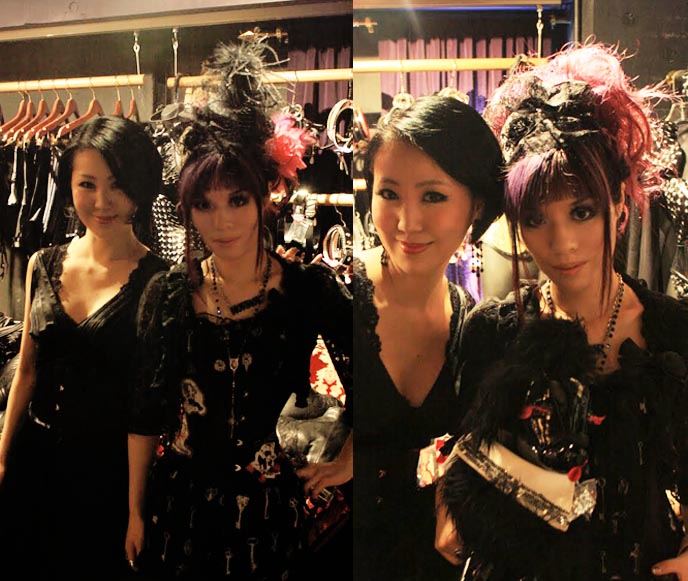 BABY DOLL: GOTH FETISH CLOTHING & ACCESSORIES STORE IN HARAJUKU. VENICE MASKS, LEATHER CORSET, LADY GAGA DRESS. banana fish dress, hime gyaru hairstyles, purple gothic hair, goth hair photos, kawaii tv, nhk, japanese television, japan national broadcaster, popular japanese tv show, cute girls tv host, NEW DARK PURPLE DYED HAIR COLOR & STYLE! NHK KAWAII TV SHOOT, GOTHIC LOLITA CORSET SHOP. Tokyo corsets, handmade secondhand clothes, best goth punk stores tokyo japan, vintage shopping, tokyo fashion diaries, lady gaga designer, ladygaga outfits