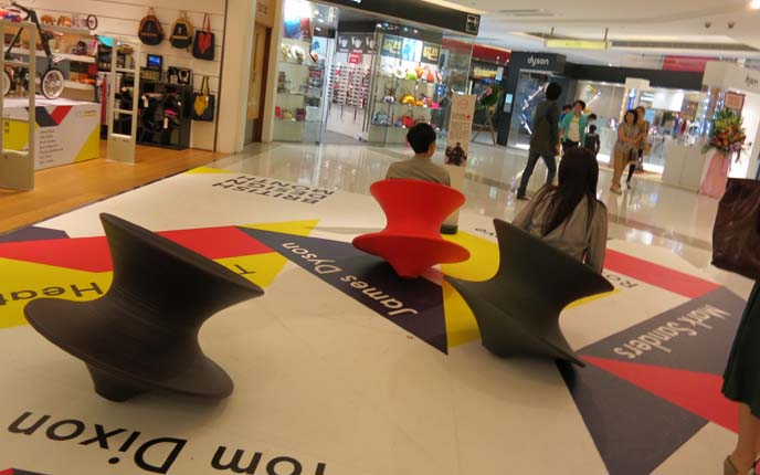 dreidel chairs, K11 art mall, Hong Kong TST