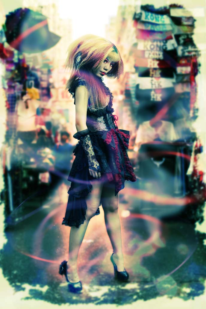 japanese goth girl, japan goth, women street mongkok, asia street style, hong kong shopping, lolita modeling, lolita models, gothic lolita dress