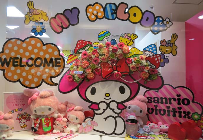 my melody shop, sanrio store japan