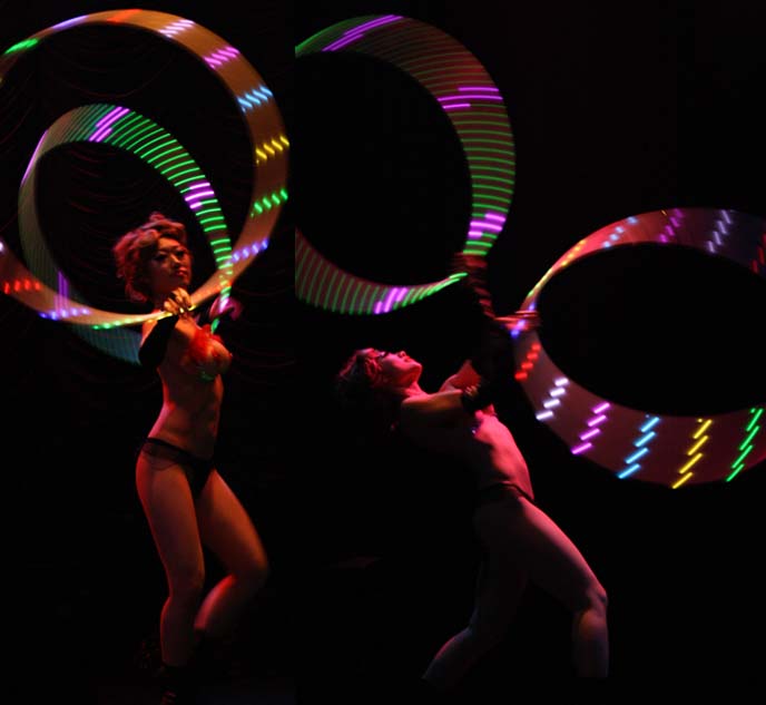 hula hoop burlesque dancer, tokyo burlesque performer