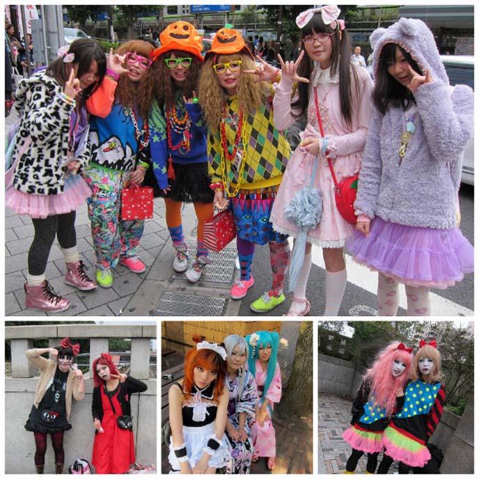 harajuku girls, tokyo crazy clothes, style tribes