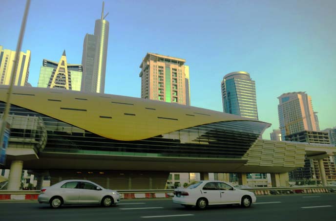 Dubai metro, subway station, alien city