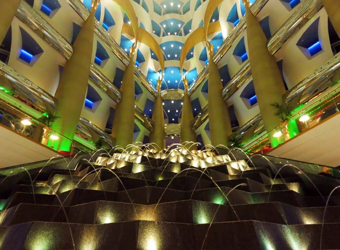 most expensive hotel, interior Burj Al Arab