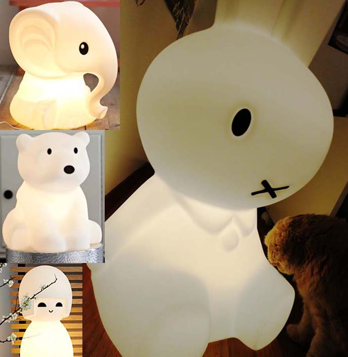 Anana lamp, miffy elephant, bear