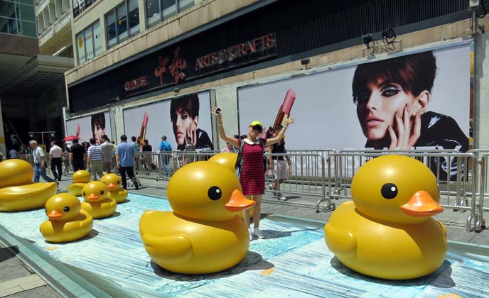 kowloon harbor art exhibit, chinese weird