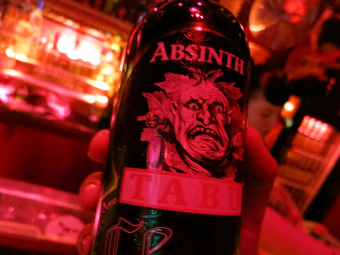 absinth tabu, absinthe bottle monster