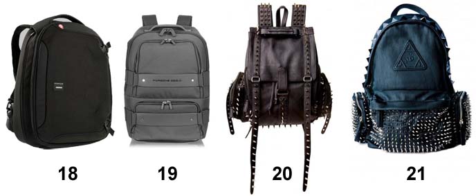 goth backpacks, studded black leather backpack