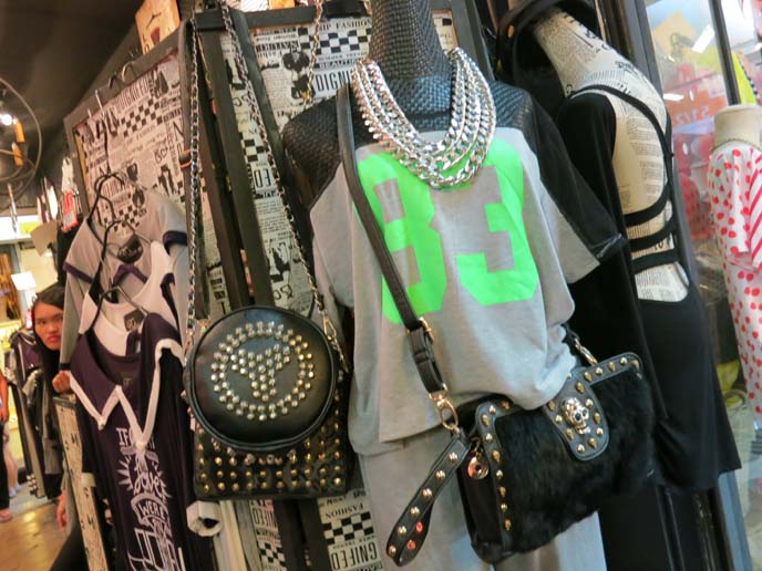 studded leather bags, heavy metal clothes