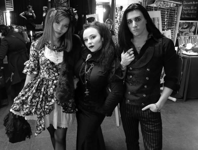 seattle goths, classic goth makeup fashion