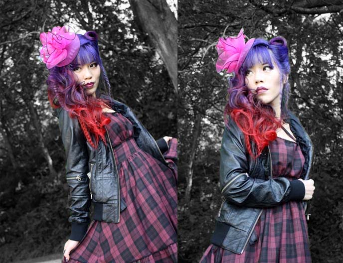 grunge plaid dress