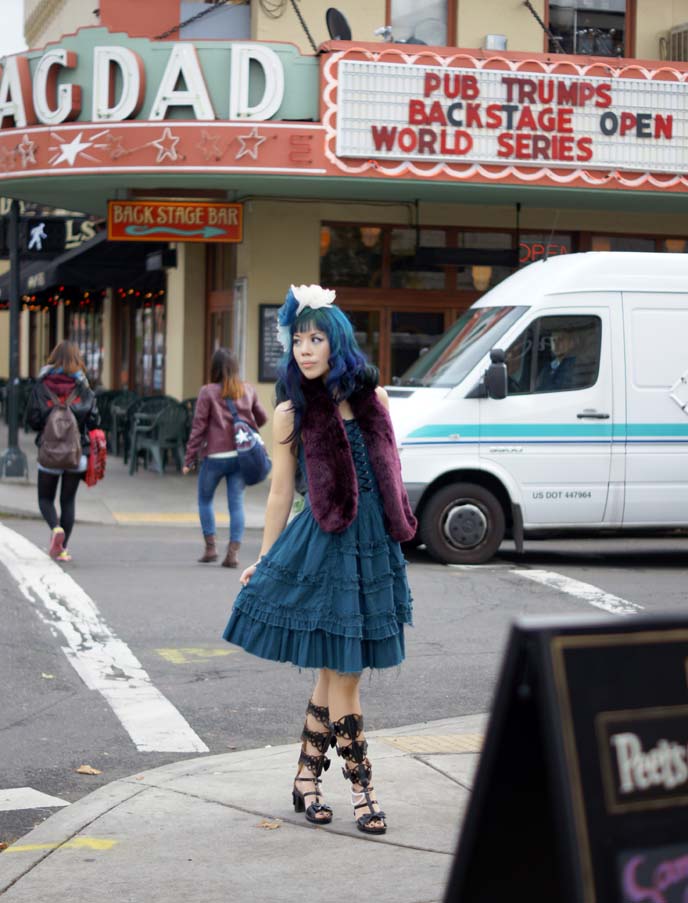 turquoise hair color, blue dyed hair girl