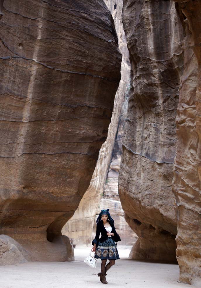 rock entrance to ancient city jordan