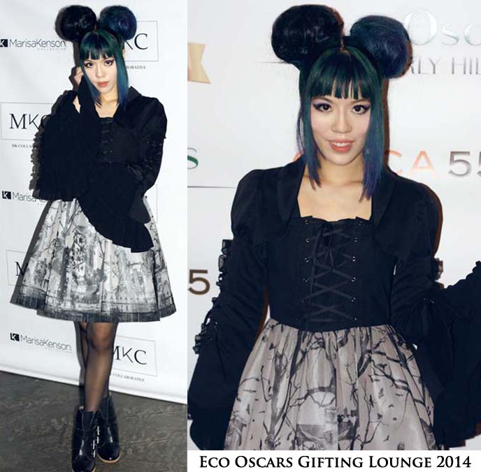 Moi-meme-Moitie graveyard dress! Eco Oscars Lounge gifting suite