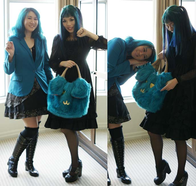 Gloomth Gothic Lolita modeling at One King West Hotel & Residence, downtown  Toronto! Victorian doll fashion.