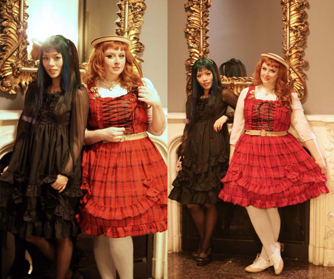 gothic lolita models, rococo mirror