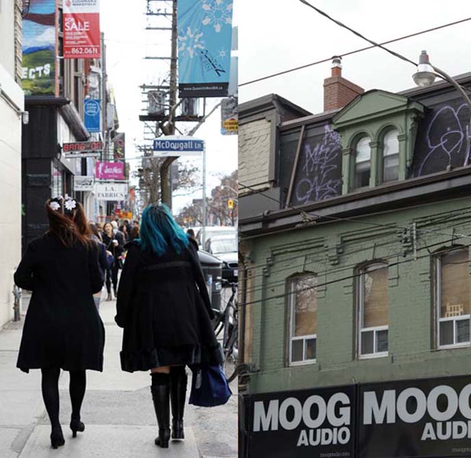 queen street west shops, moog audio