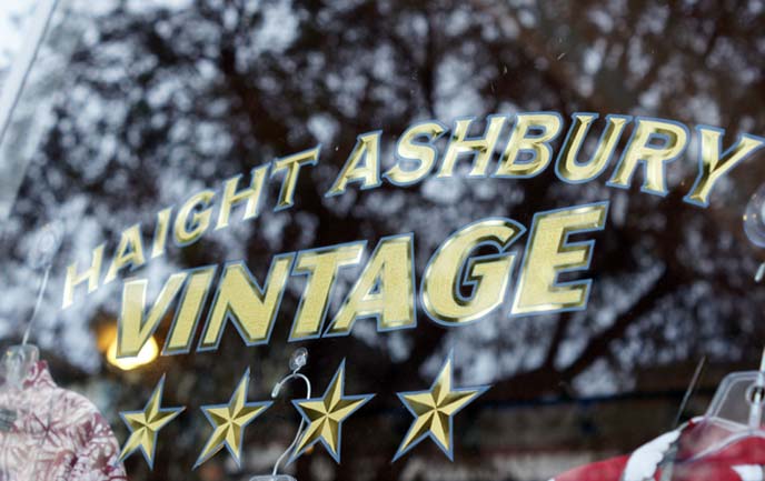 haight ashbury vintage sign