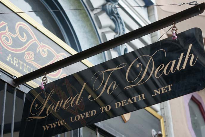 loved to death shop, san francisco