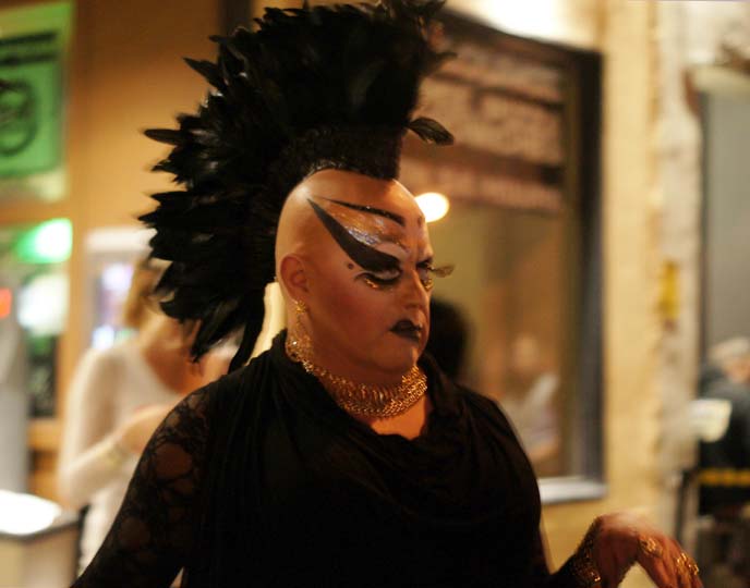 divine drag mohawk makeup