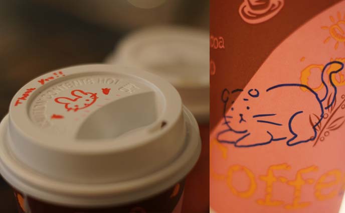 cute drawing on drinks