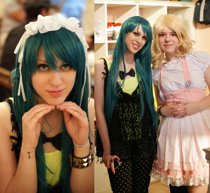 hatsune miku green wig