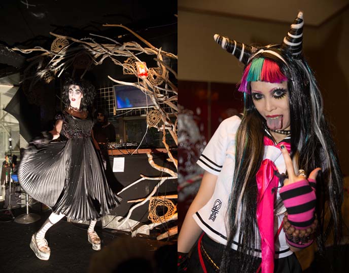 harajuku eye makeup, horns hairstyle