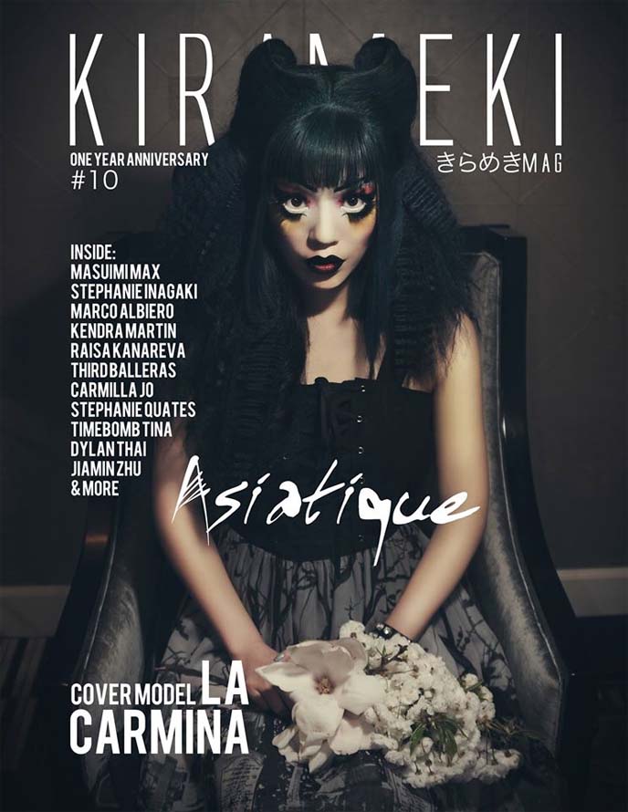 la carmina makeup, kirameki asiatique magazine cover