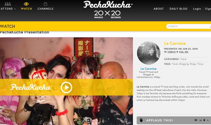 pechakucha example speech, format, slideshow