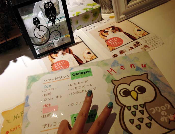 owl cafe menu