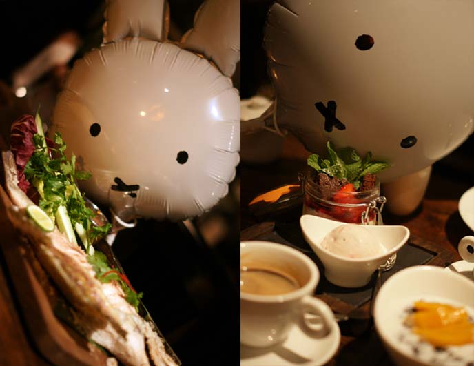 miffy eating fish steamed fish