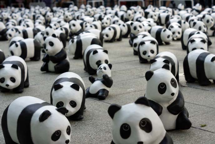 paper mache manda bears, World Wildlife Fund