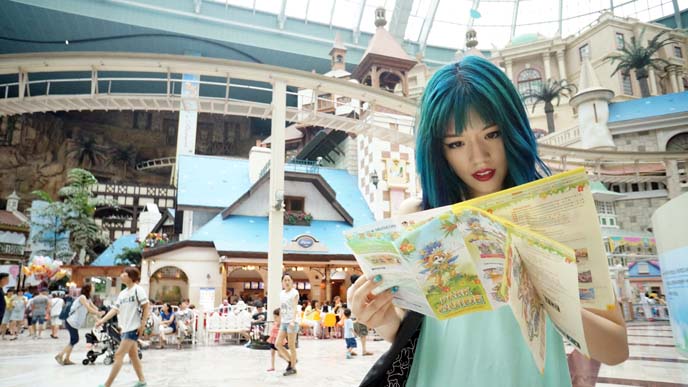 lotte world map, attractions