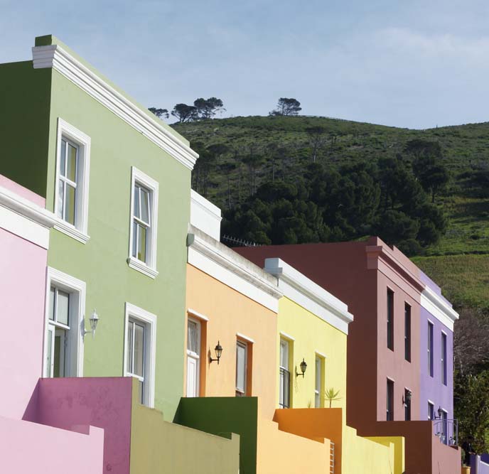 bo kaap colorful painted houses