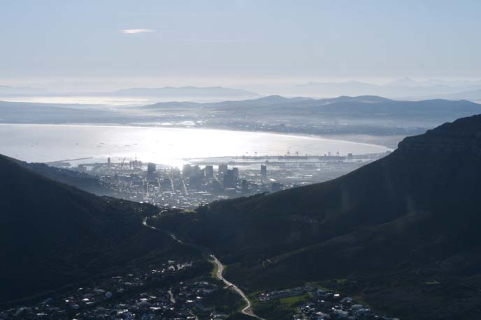 aerial view cape town waterfront