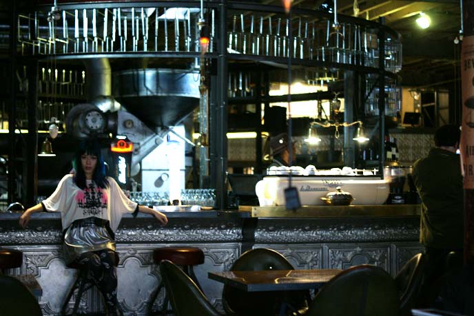 steampunk shop restaurant interior