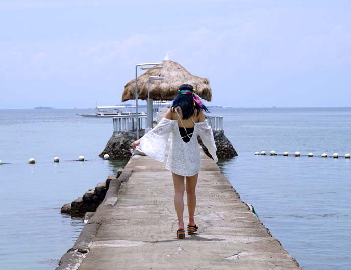 white backless beach dress