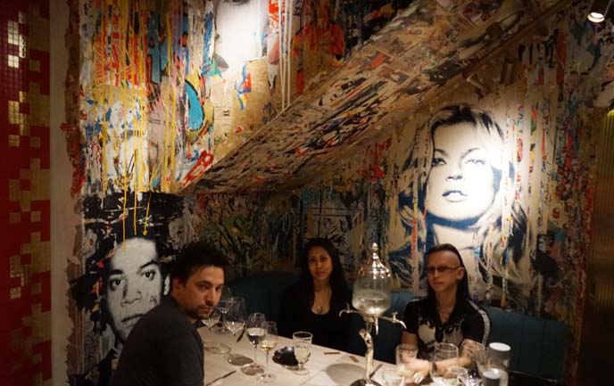 bibo restaurant kate moss art