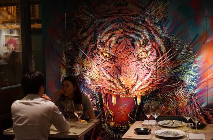 roaring tiger mural