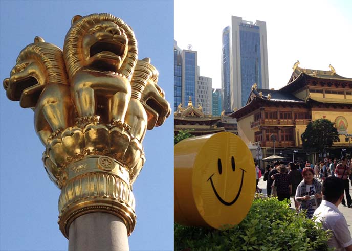 jing'an temple lions