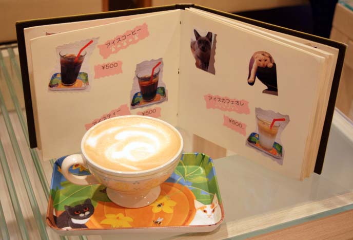 cat cafe menu