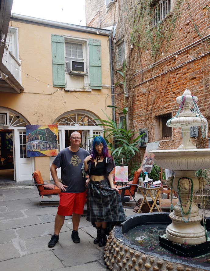 new orleans fountain courtyard