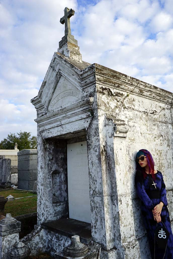 haunted Metairie Cemetery, New Orleans goth, roadtrippers magazine writer