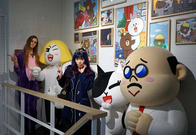 line app characters, japan exhibit