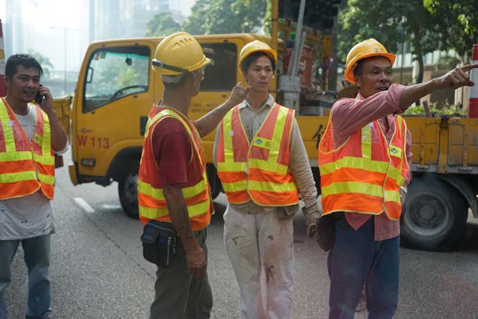 hong kong construction workers