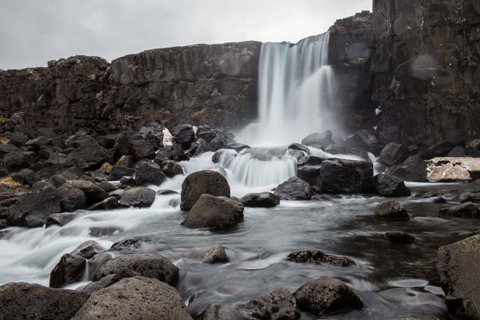 Oxararfoss waterfall iceland